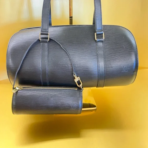 VINTAGE LOUIS VUITTON EPI LEATHER SOUFFLOT SATCHEL - Picture 1 of 8